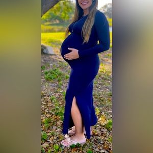 Motherhood Maternity Dress navy blue. Worn once Size Small